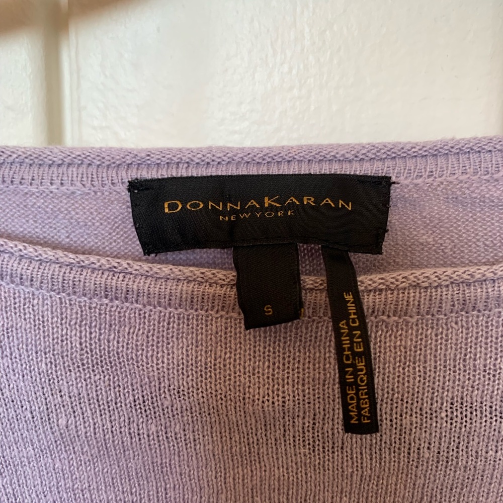 Donna Karen Lavender Linen Top - Size S (Worn)